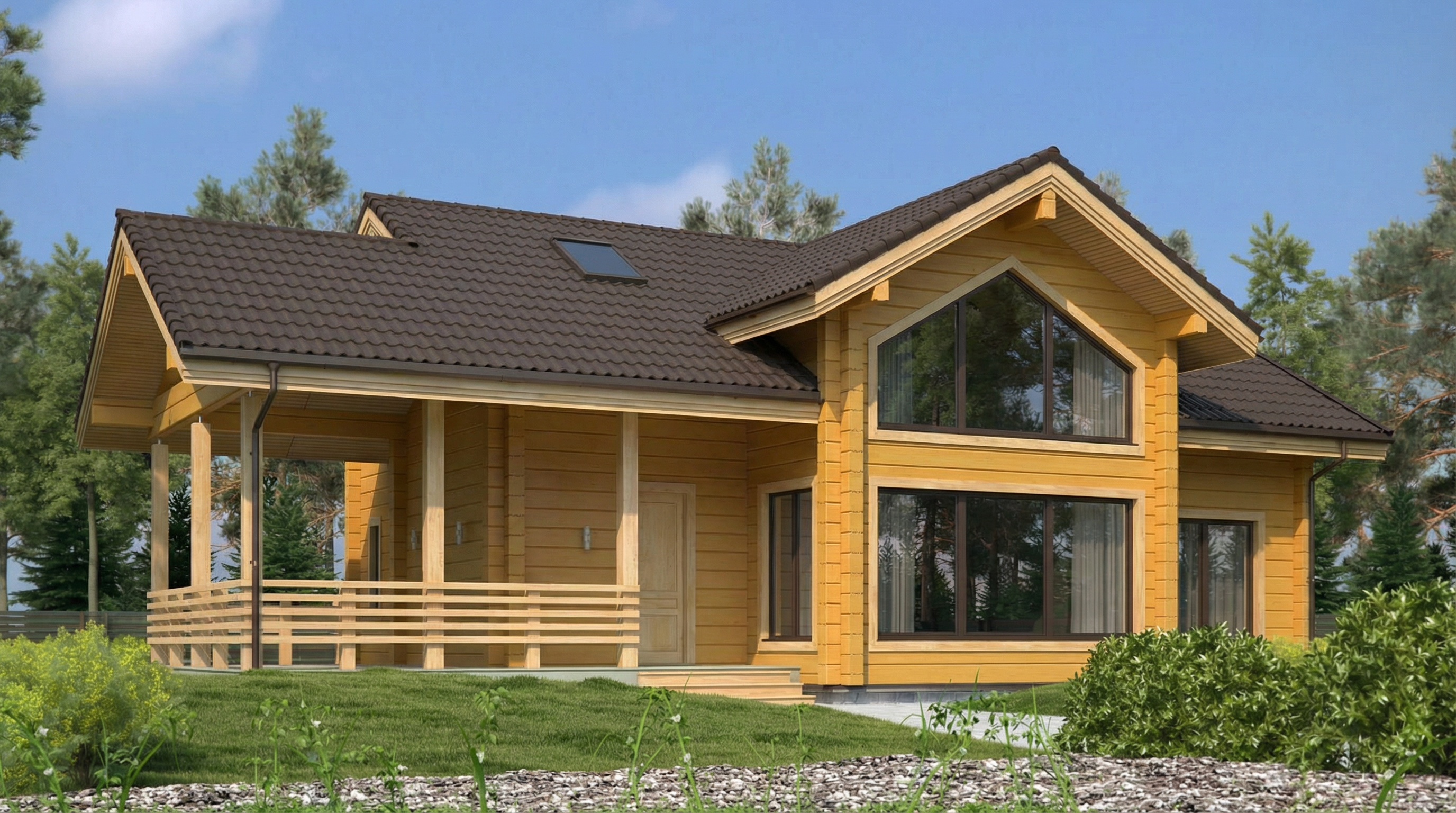 Дом из клееного бруса VZ-354